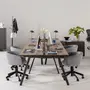 CADEIRA HOME OFFICE RALF - PRETO/CINZA - Foto 10
