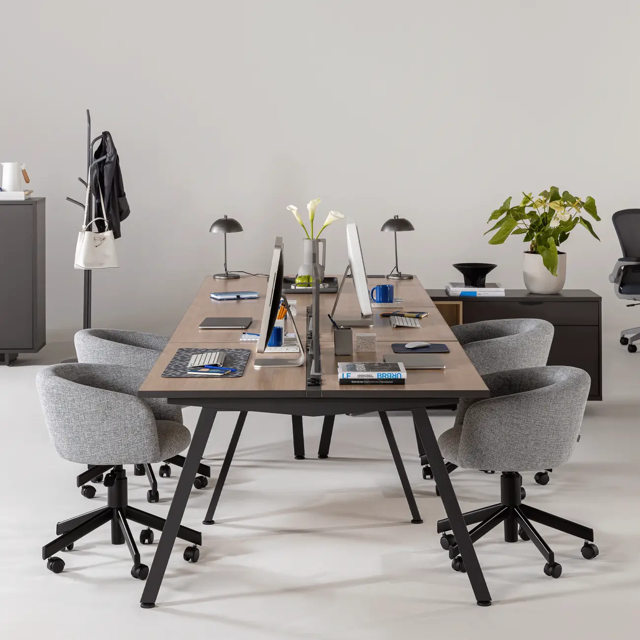 CADEIRA HOME OFFICE RALF - PRETO/CINZA - Foto 10