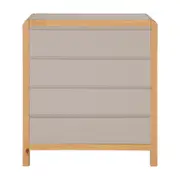 CÔMODA 4 GAVETAS 90 CM X 45 CM KANT - CAMELO/AMÊNDOA - Foto 1