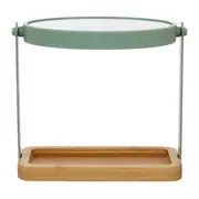 ESPELHO DE MESA 18 CM X 23 CM BAMBUMIX - SÁLVIA/BAMBU - Foto 6