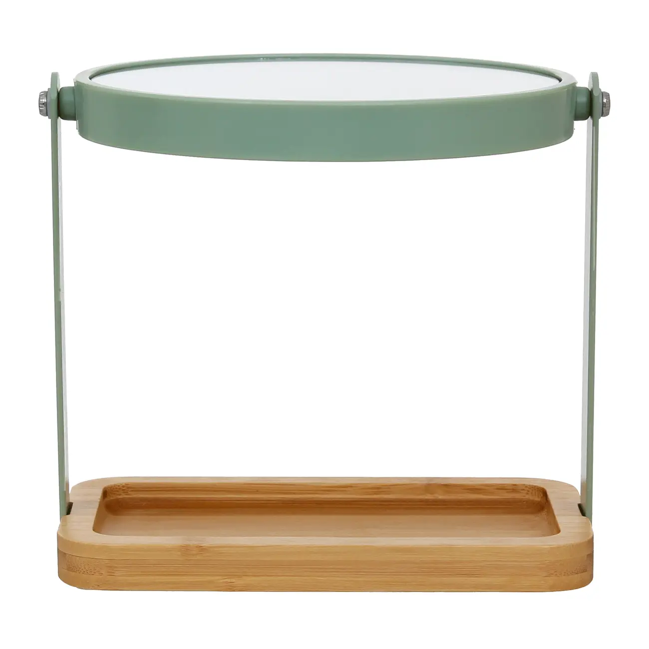 ESPELHO DE MESA 18 CM X 23 CM BAMBUMIX - SÁLVIA/BAMBU - Foto 6