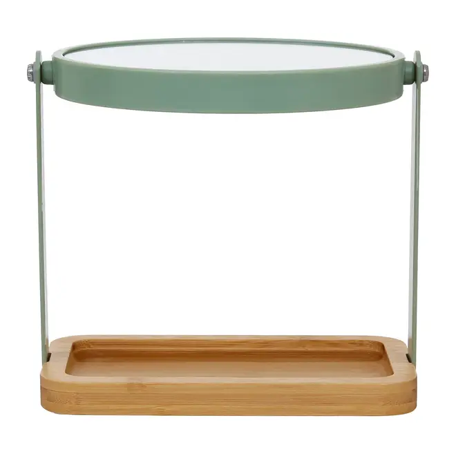 ESPELHO DE MESA 18 CM X 23 CM BAMBUMIX - SÁLVIA/BAMBU - Foto 6