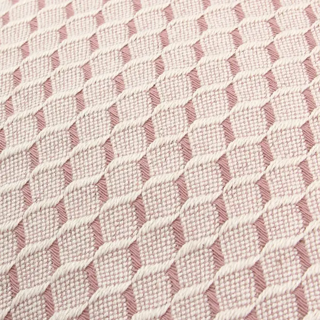 CAPA ALMOFADA 43 CM X 43 CM HÉRAULT - ROSA CLARO/NATURAL - Foto 4