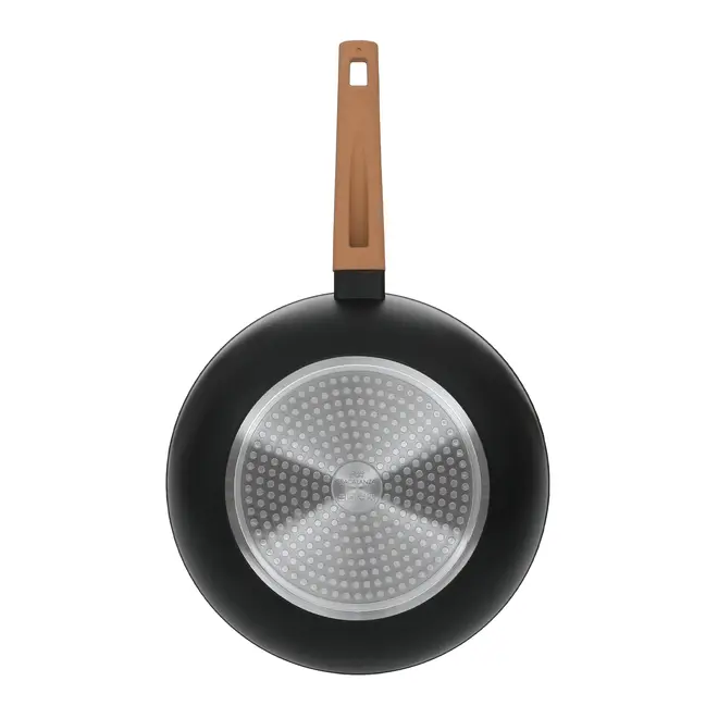 WOK INDUÇÃO 28 CM NORMA - TERRACOTA/PRETO - Foto 8