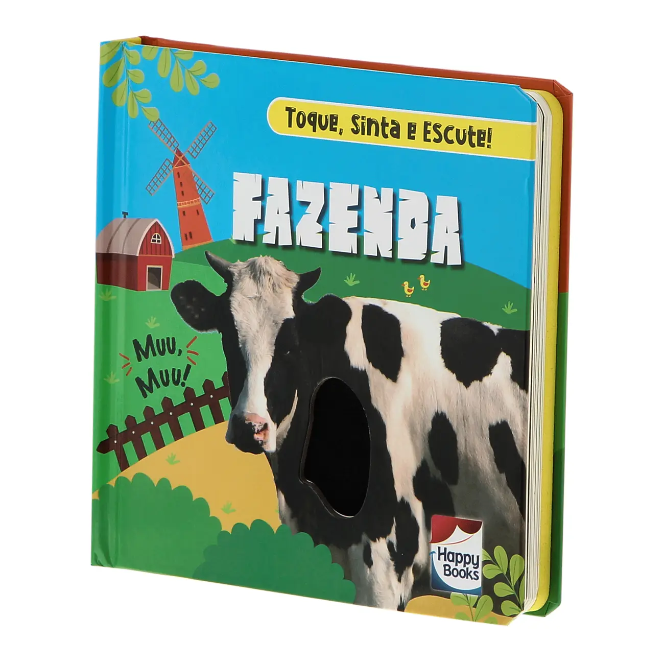 TOQUE, SINTA E ESCUTE! FAZENDA LIVRO INFANTIL - MULTICOR - Foto 3