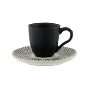 XÍCARA CAFÉ 70 ML SOLEIL - OFF WHITE/PRETO - Foto 2