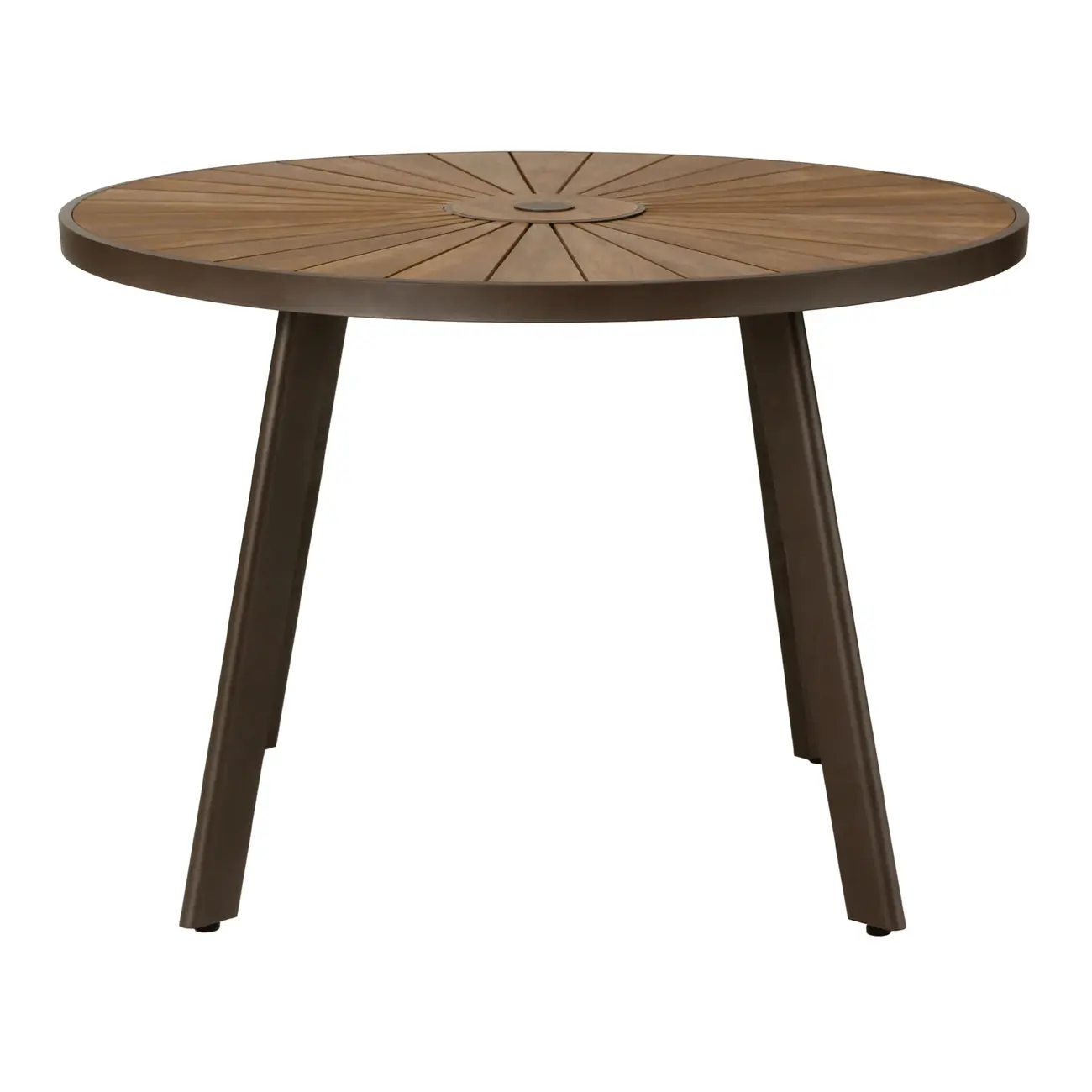 MESA PARA ÁREA EXTERNA REDONDA 1,10 M SUMMERLAND - CAFÉ/NOZES - Foto 4