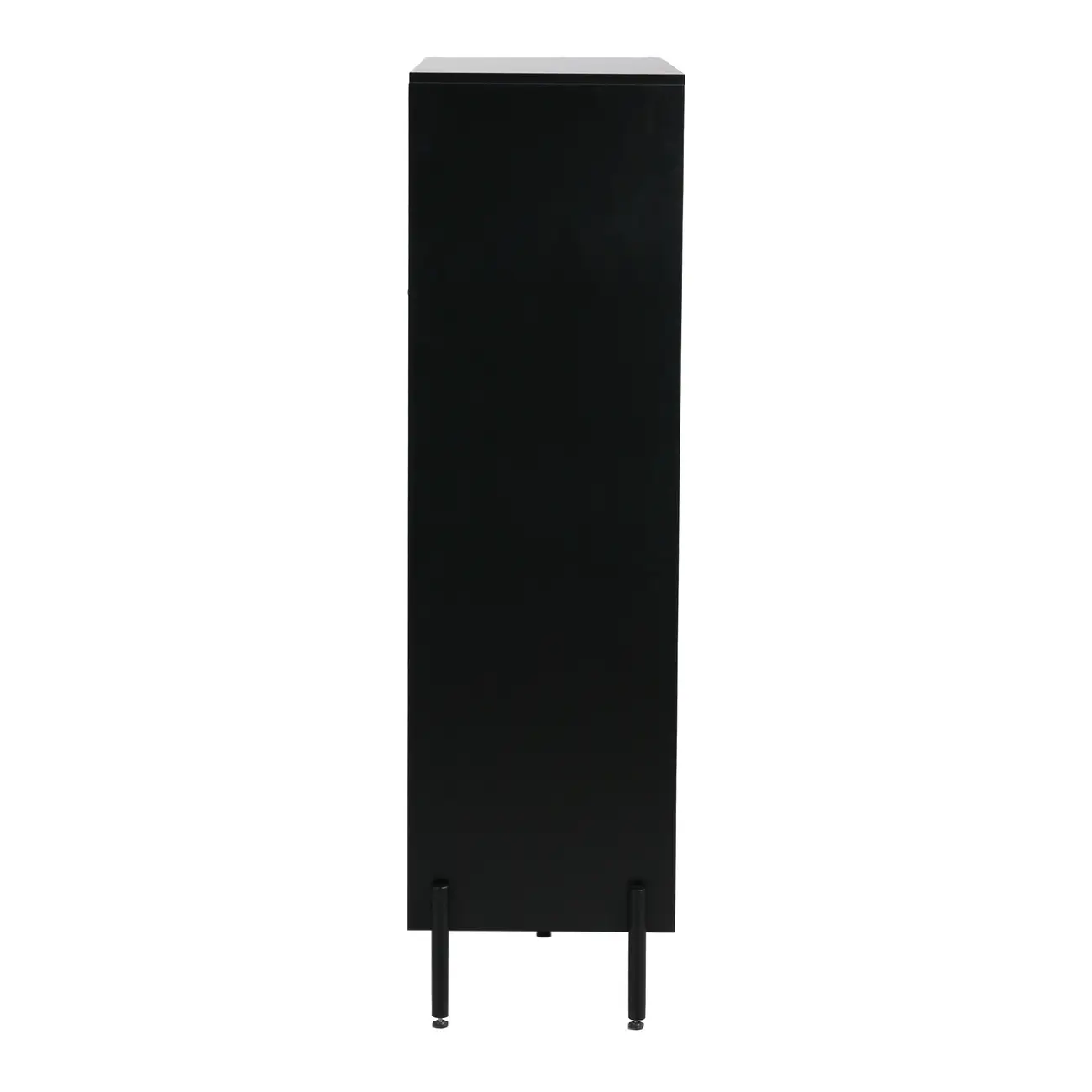 CRISTALEIRA 4 PORTAS 90X139 RIBS - PRETO/INCOLOR - Foto 11