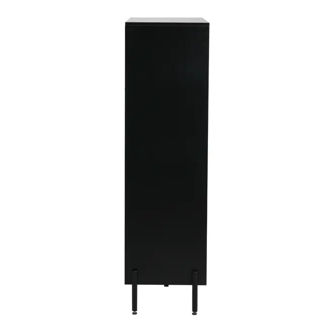 CRISTALEIRA 4 PORTAS 90X139 RIBS - PRETO/INCOLOR - Foto 11