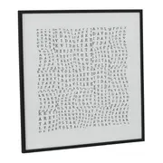 QUADRO III 60 CM X 60 CM TUDO OU TUDO REVIDAVOLTA - PRETO/BRANCO - Foto 2