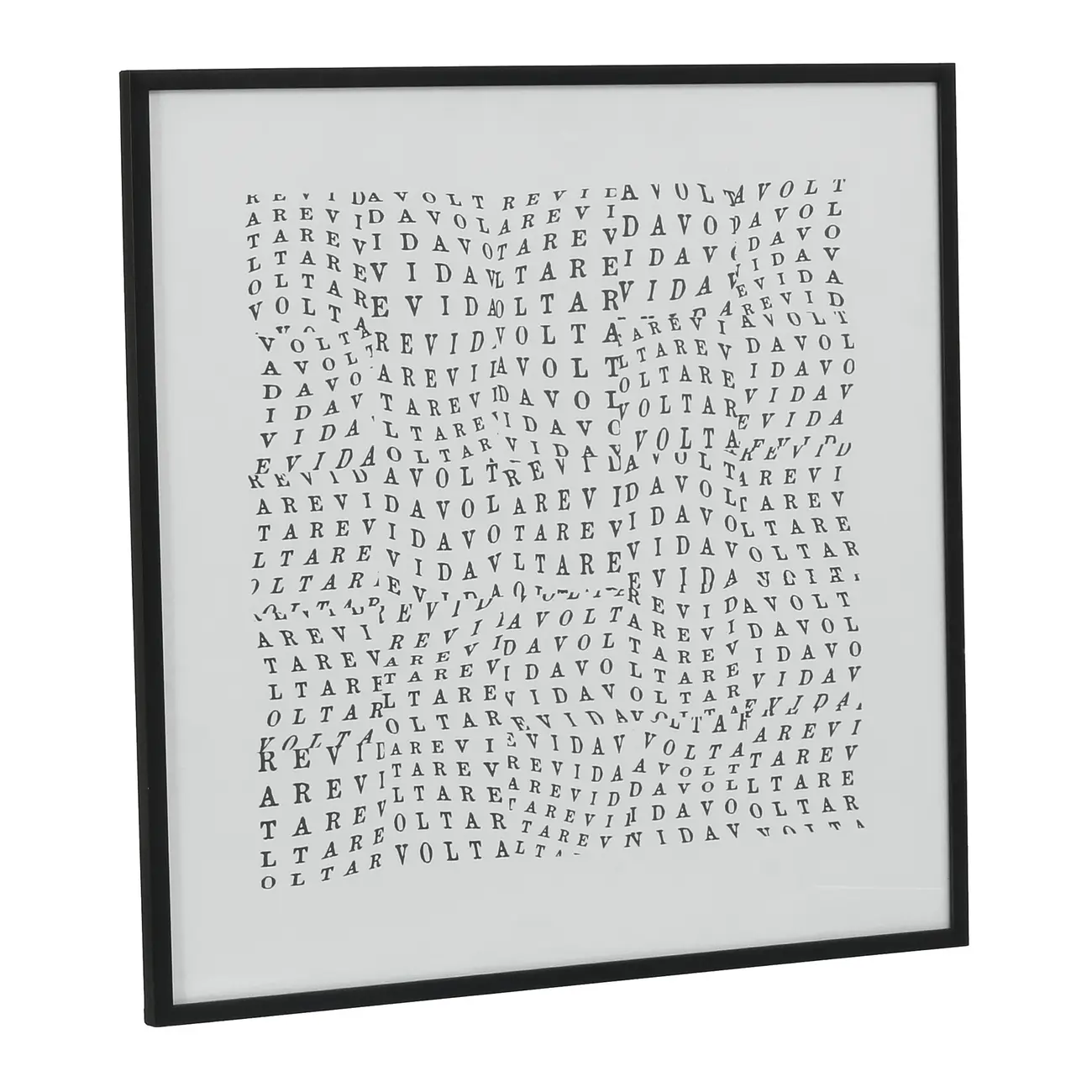 QUADRO III 60 CM X 60 CM TUDO OU TUDO REVIDAVOLTA - PRETO/BRANCO - Foto 2