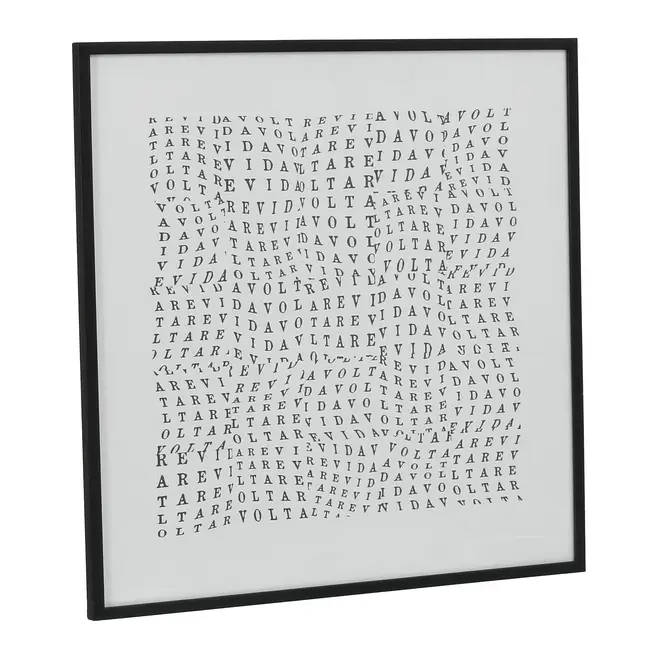 QUADRO III 60 CM X 60 CM TUDO OU TUDO REVIDAVOLTA - PRETO/BRANCO - Foto 2