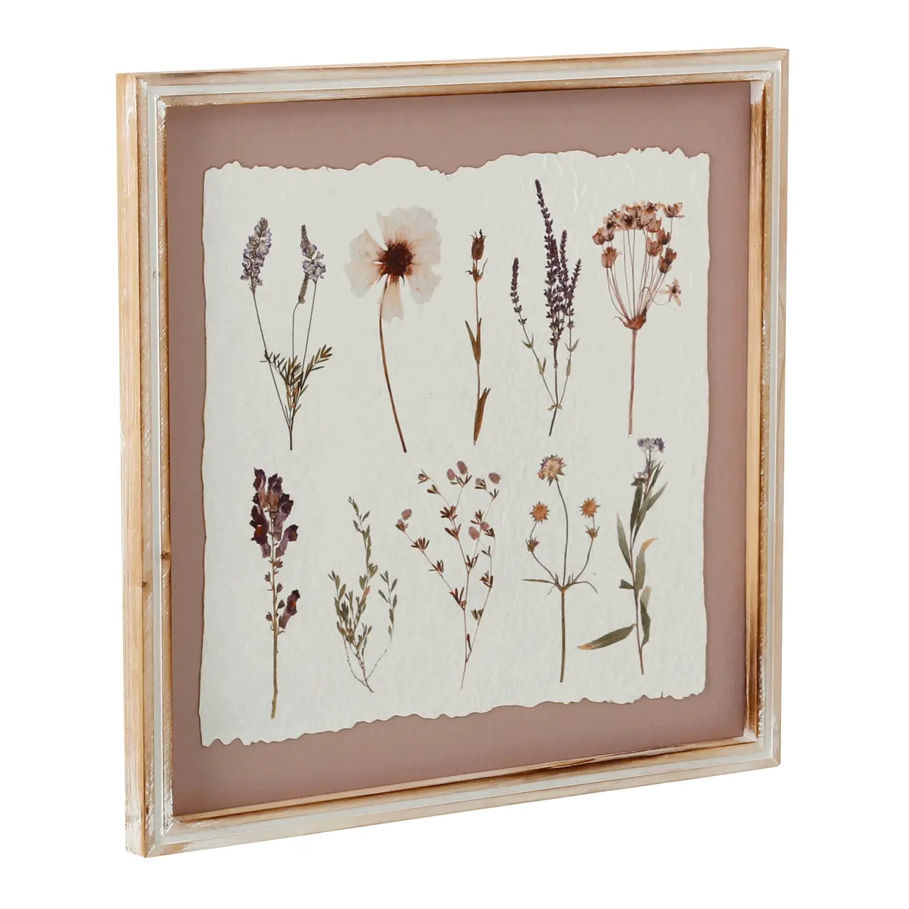 QUADRO II 40 CM X 40 CM BOTANICAL - BRANCO PROVENCE/VIN ROSE - Foto 2