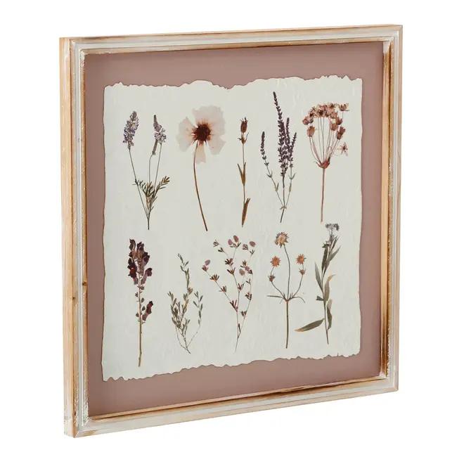 QUADRO II 40 CM X 40 CM BOTANICAL - BRANCO PROVENCE/VIN ROSE - Foto 2