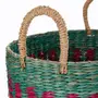 CESTO 35 CM X 24 CM X 24 CM BOLGATANGA - NOZ MOSCADA/MULTICOR - Foto 7