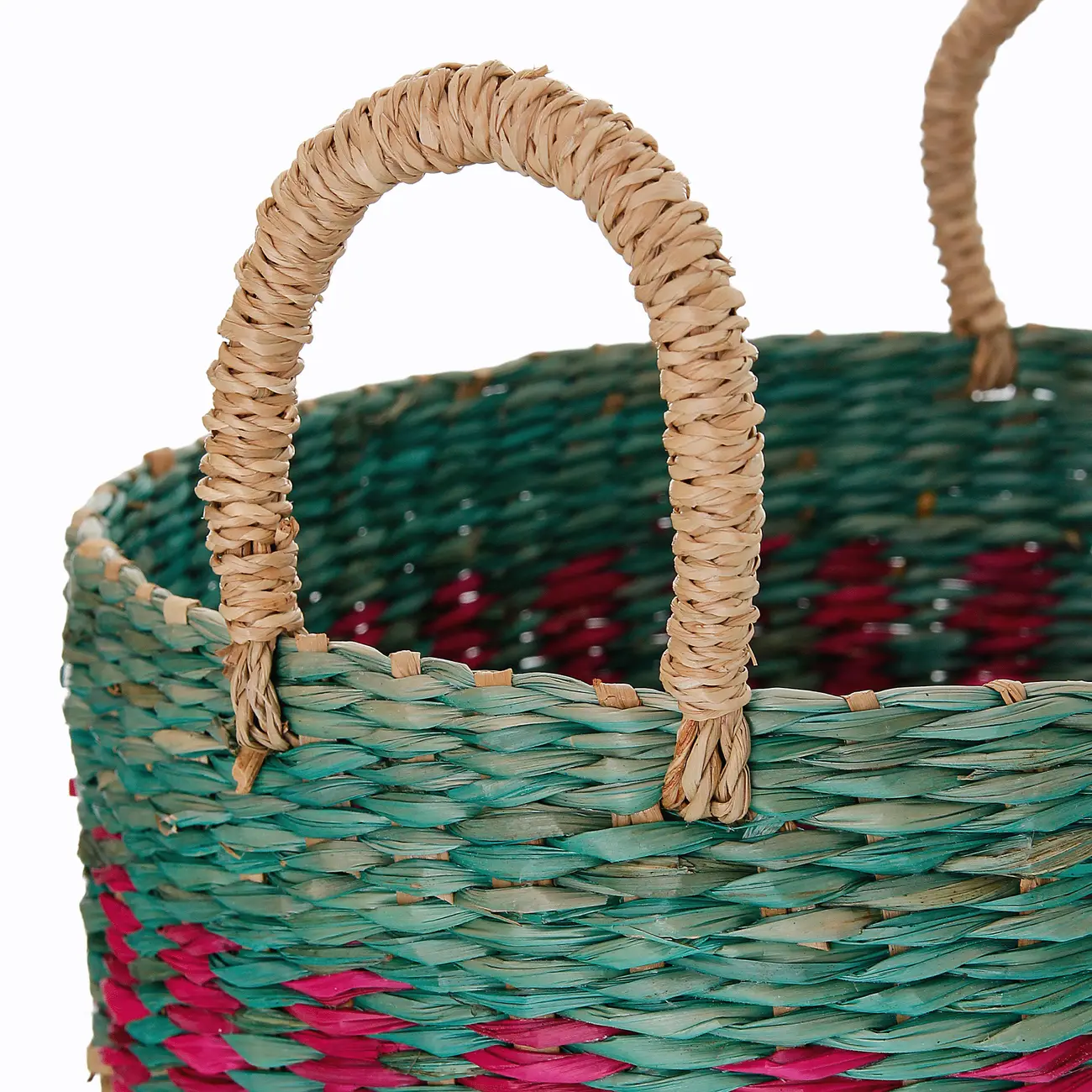 CESTO 35 CM X 24 CM X 24 CM BOLGATANGA - NOZ MOSCADA/MULTICOR - Foto 7