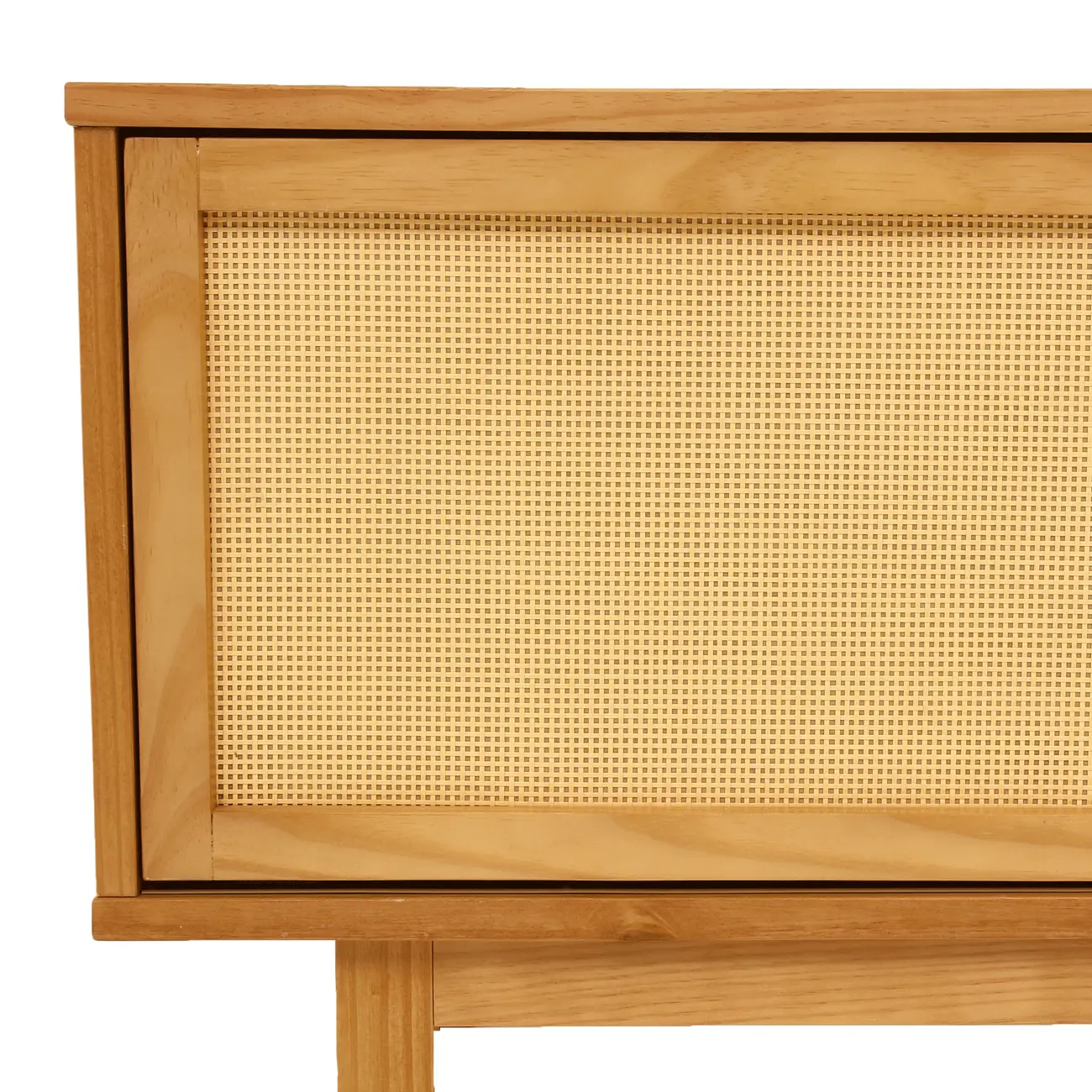 RACK 2 PORTAS DE CORRER COM PALHINHA 1,60 M X 40 CM PALHANDI - AMÊNDOA/NATURAL - Foto 10