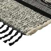 TAPETE 1,50 M X 2 M UMOJA - PRETO/NATURAL - Foto 3