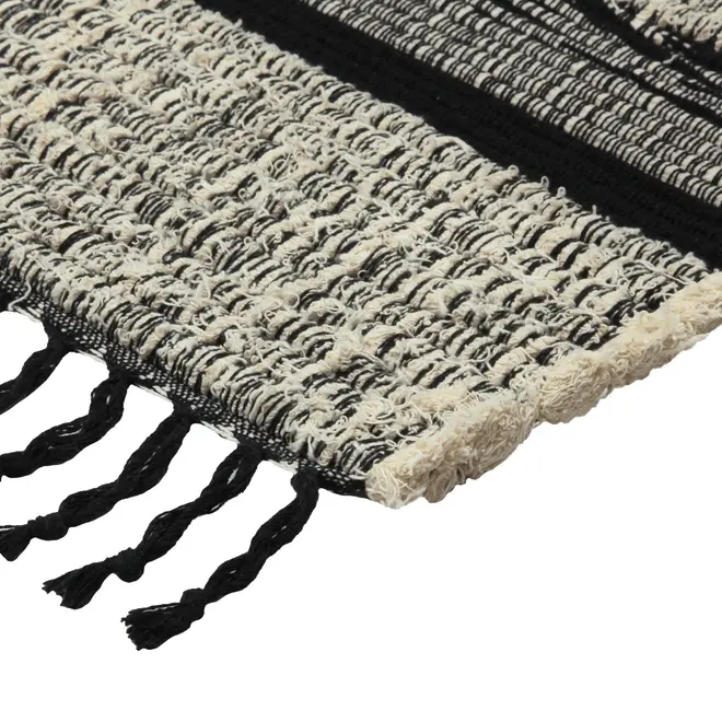 TAPETE 1,50 M X 2 M UMOJA - PRETO/NATURAL - Foto 3