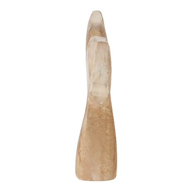 ADORNO 13 CM MARAÚ TAIPU CAUDA - BRANCO/PAULOWNIA - Foto 3