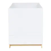 BERÇO 70 CM 2 EM 1 - BERÇO/CAMA INFANTIL SWEET - BRANCO/PINUS NATURAL - Foto 3