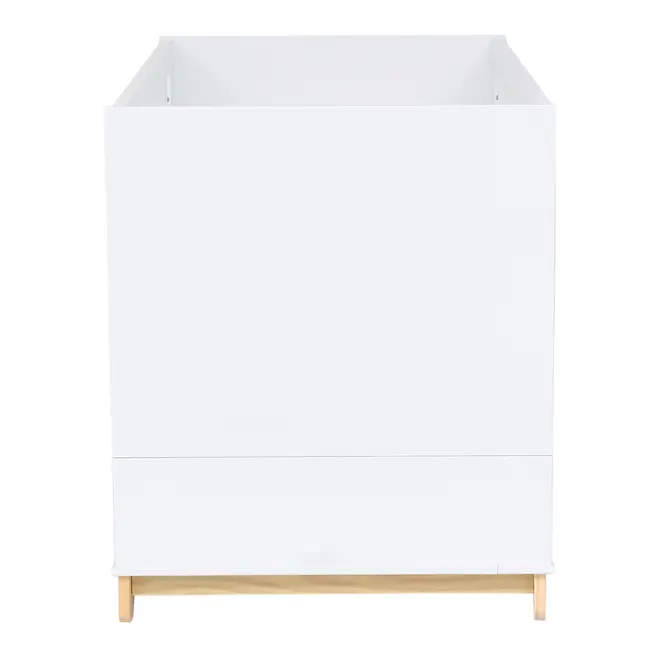 BERÇO 70 CM 2 EM 1 - BERÇO/CAMA INFANTIL SWEET - BRANCO/PINUS NATURAL - Foto 3