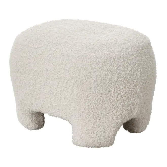 PUFF GUINEA - BOUCLÉ NATURAL - Foto 2