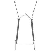 SUPORTE DE PRATO PARA PAREDE GRANDE WALLPLATE - INOX - Foto 1