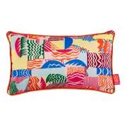 ALMOFAFA 50 CM X 32 CM VIBRA VERÃO MEMPHIS CLARA - VERDE ÁGUA/AÇAY - Foto 1