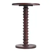 MESA LATERAL ALTA REDONDA 40 CM TOHTEM - NOZES RÚSTICO - Foto 1