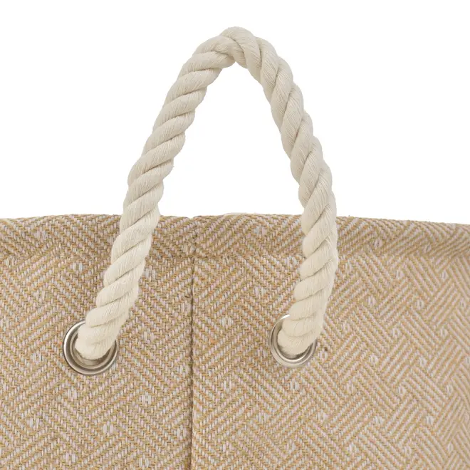 CESTO PARA ROUPAS TRAIRI - NATURAL/OFF WHITE - Foto 5