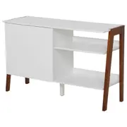 ARMÁRIO PARA ESCRITÓRIO 1 PORTA HANNA - NOZES/BRANCO - Foto 4