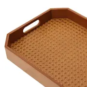 BANDEJA COM PALHINHA 38 CM X 26 CM ACÁCIA - ACÁCIA - Foto 7
