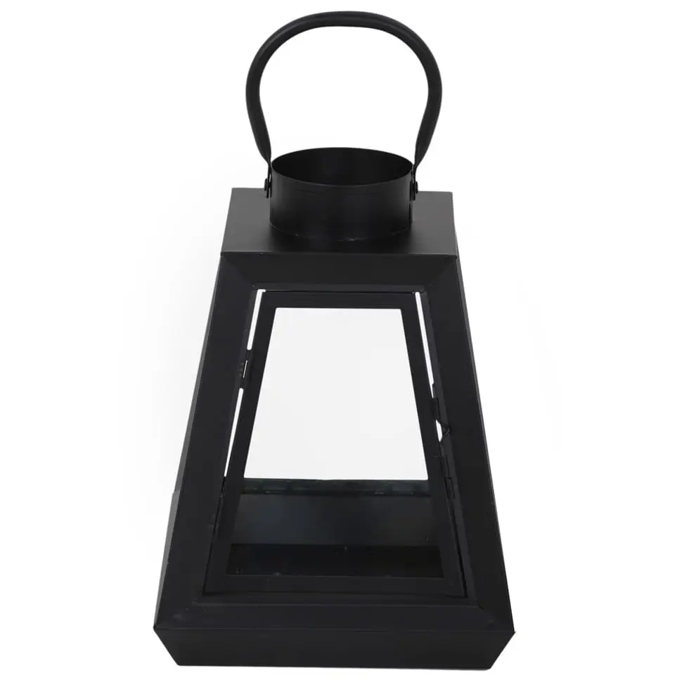 LANTERNA 29 CM TRAPEZE - PRETO/INCOLOR - Foto 1