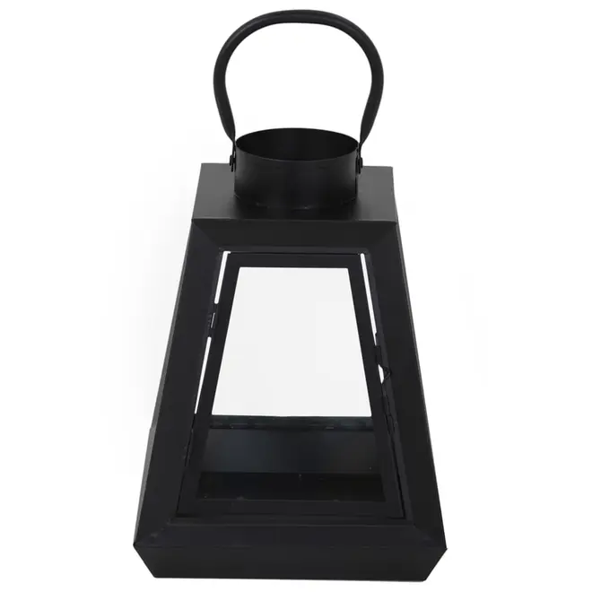 LANTERNA 29 CM TRAPEZE - PRETO/INCOLOR - Foto 1
