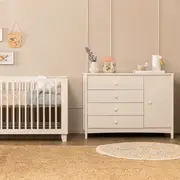 BERÇO 70 CM 2 EM 1 - BERÇO/MINICAMA MON DIEU - BRANCO - Foto 21