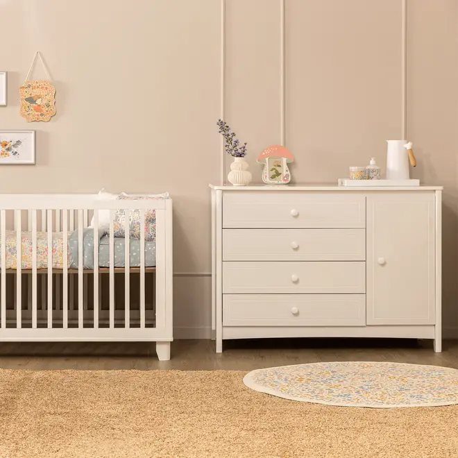 BERÇO 70 CM 2 EM 1 - BERÇO/MINICAMA MON DIEU - BRANCO - Foto 21