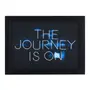 QUADRO JOURNEY IS ON 30 CM X 22 CM - PRETO/SORBET MENTA - Foto 2