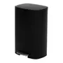 LIXEIRA COM PEDAL 50 L CHANDLER - PRETO/INOX - Foto 1