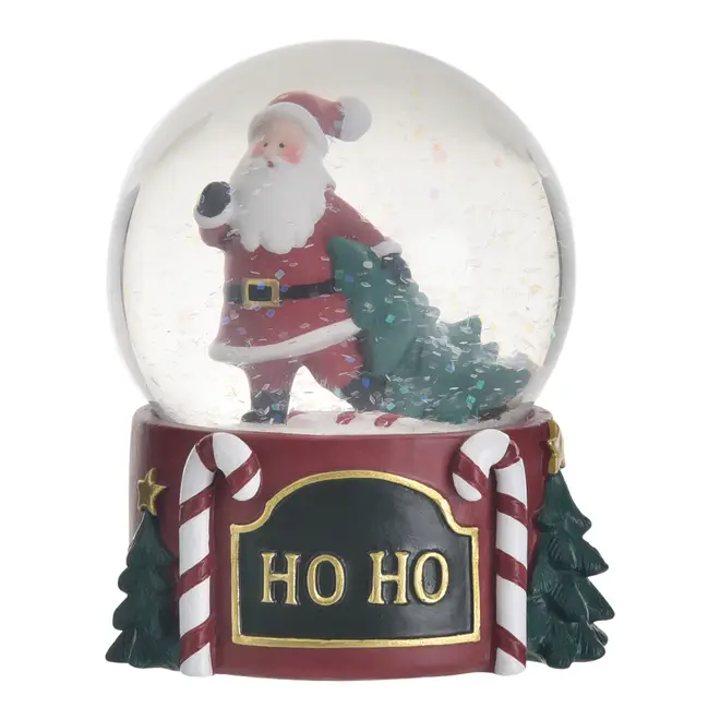 GLOBO LED PAPAI NOEL 9 CM HOHO HOME - VERMELHO HINDU/ENGLISH GREEN - Foto 1