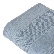 TOALHA DE BANHO 1,35 M X 70 CM DOUX AU TOUCHER - BLEU CENDRÉ - Foto 3