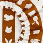 LENÇOL COM ELÁSTICO JÚNIOR INFANTIL 78 CM X 1,62 M X 18 CM FEIRA DOS BICHOS - OFF WHITE/CASCA DE URUCUM - Foto 3