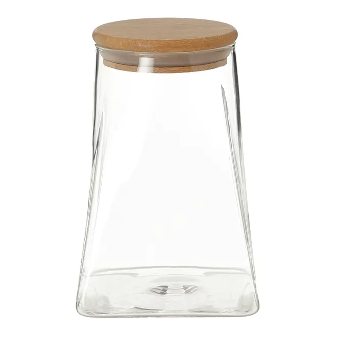 POTE HERMÉTICO 880 ML SINGULAR - BAMBU/INCOLOR - Foto 2