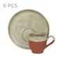JOGO DE XÍCARA DE CAFÉ C/6 PEÇAS PALEO