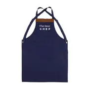 AVENTAL THE BEST CHEF - JEANS AZUL/MARROM - Foto 1