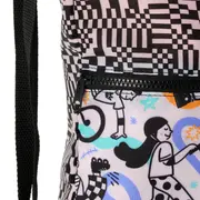 MOCHILA OLLIE - PRETO/CORES CALEIDOCOLOR - Foto 5