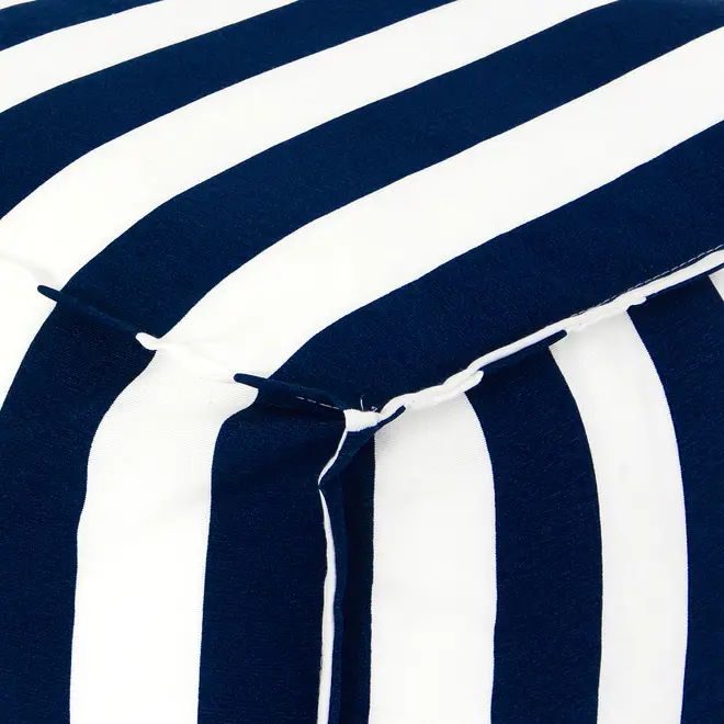 PUFF 45 CM X 45 CM BLUESTRIPE - AZUL ESCURO/BRANCO - Foto 3