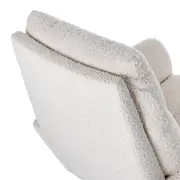 POLTRONA GIRATÓRIA PAIRAR - AMÊNDOA/NATURAL - Foto 8