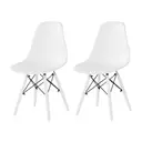 BRANCO/BRANCO - CONJUNTO COM 2 CADEIRAS EASY COLOR
