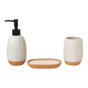 KIT BANCADA 3 PEÇAS DAWA - BRANCO/CASCA DE URUCUM - Foto 2